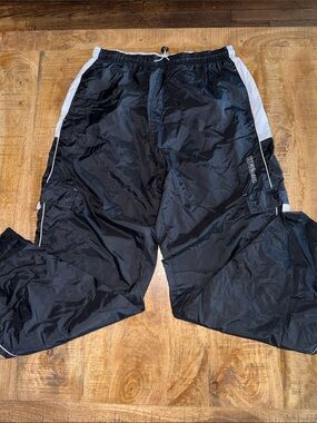 Wilson Black Track Joggers with White Side Panels